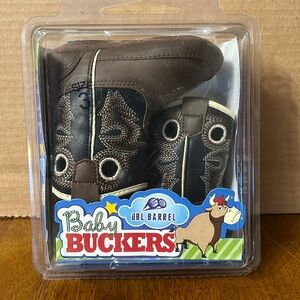 Baby Buckers DBL Barrel Soft Sole Cowboy Boots, Infant Size 3, 6-9 months